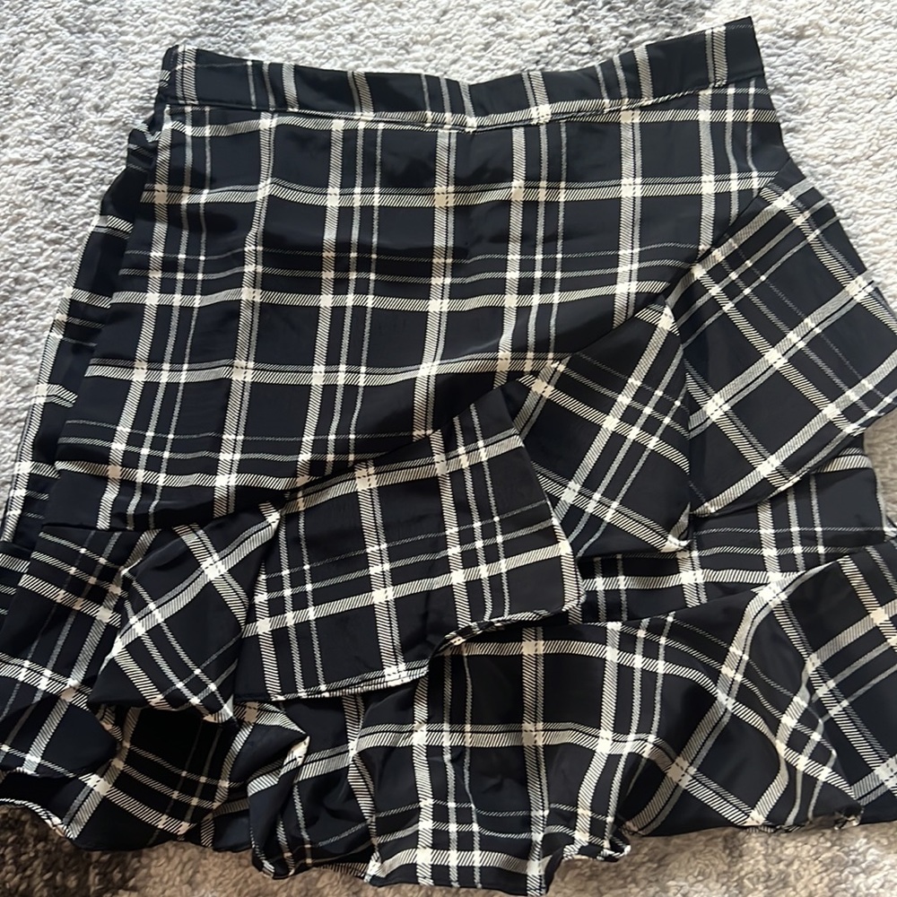 Altar’d State Black and white mini skirt
